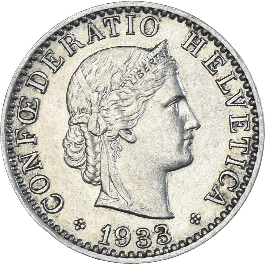 Moneda, Suiza, 20 Rappen, 1933