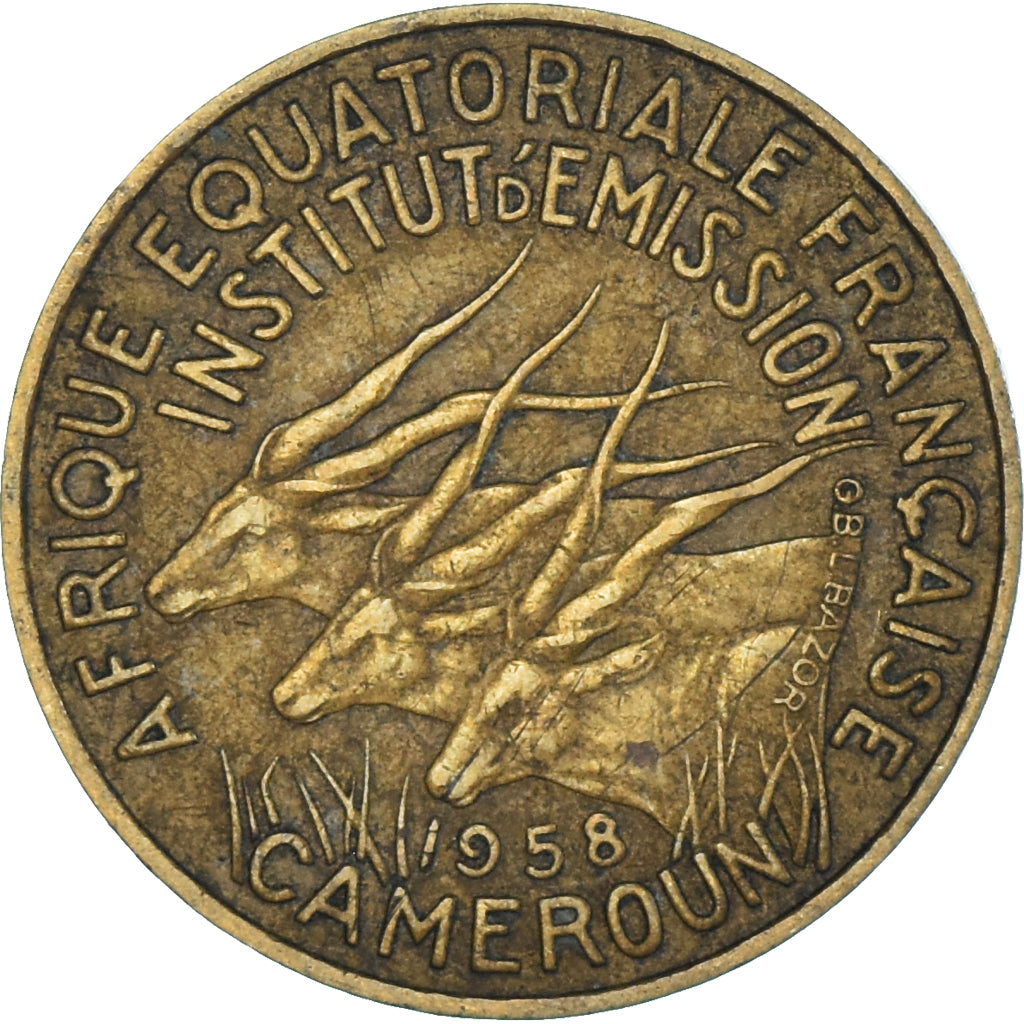Moeda, Camarões, 10 Francs, 1958