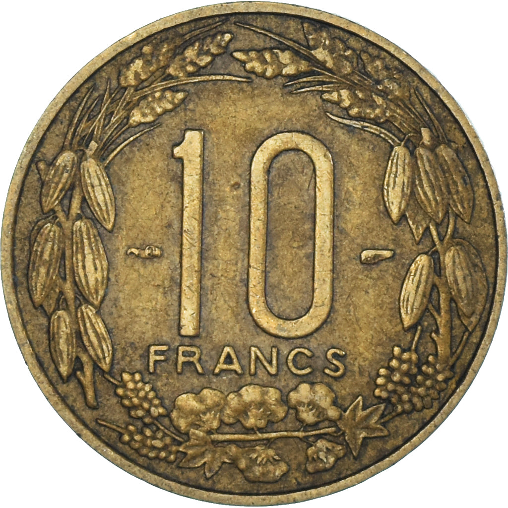 Moeda, Camarões, 10 Francs, 1958