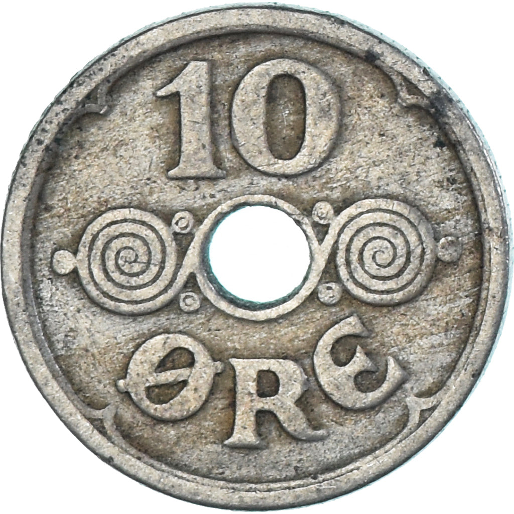 Münze, Dänemark, 10 Öre, 1924