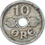 Monnaie, Danemark, 10 Öre, 1924