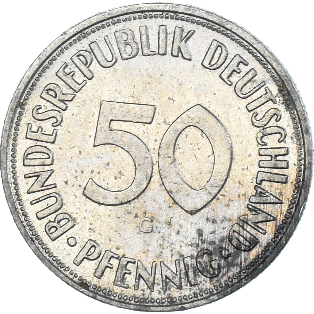 Moneta, Niemcy, 50 Pfennig, 1968