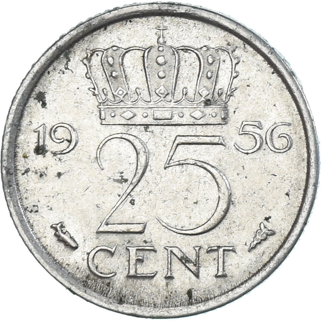 Moneta, Paesi Bassi, 25 Cents, 1956
