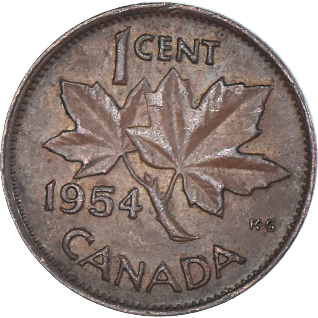 Moneta, Canada, Cent, 1954
