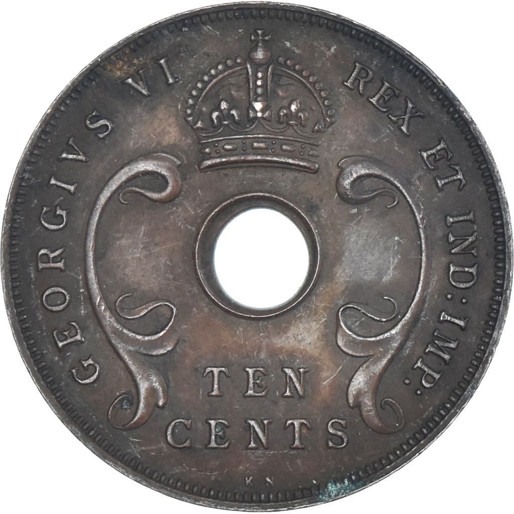 Coin, EAST AFRICA, 10 Cents, 1937