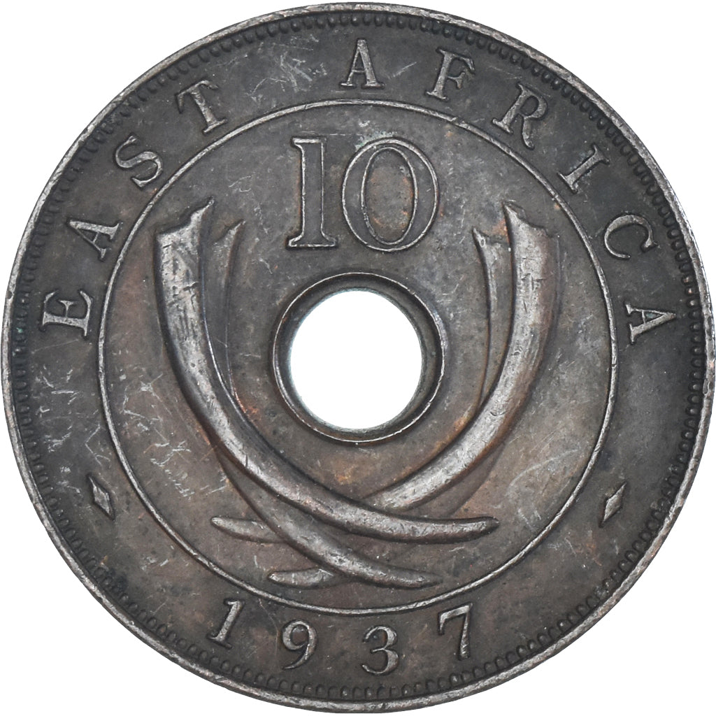 Coin, EAST AFRICA, 10 Cents, 1937