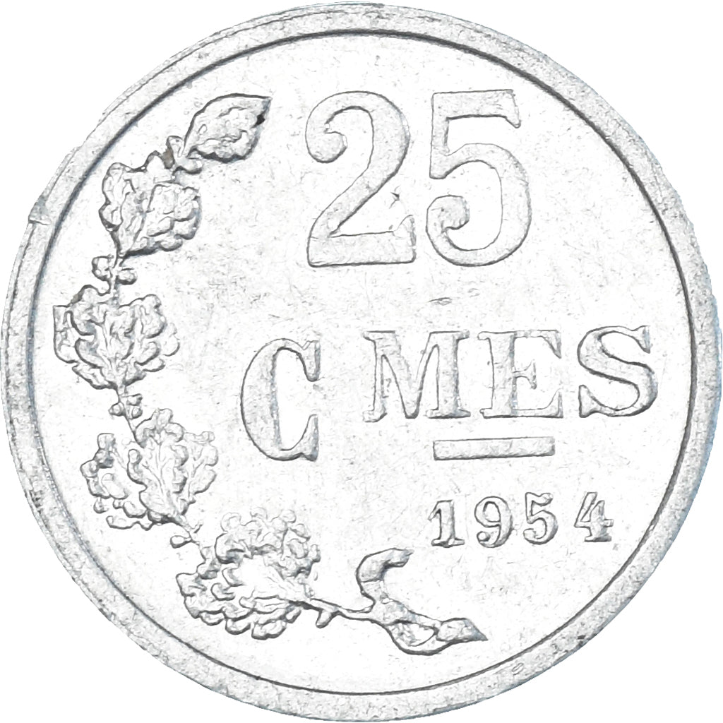 Coin, Luxembourg, 25 Centimes, 1954