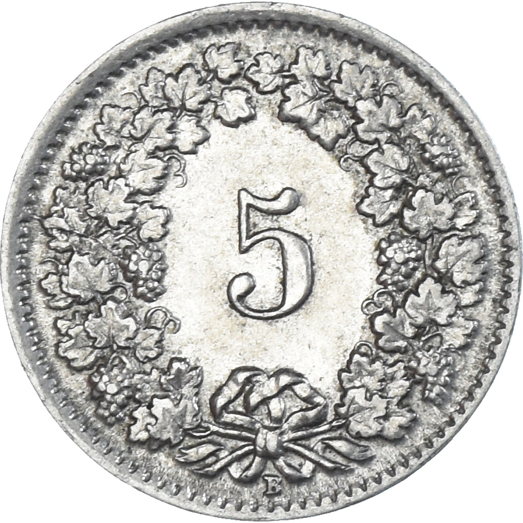 Moeda, Suíça, 5 Rappen, 1938