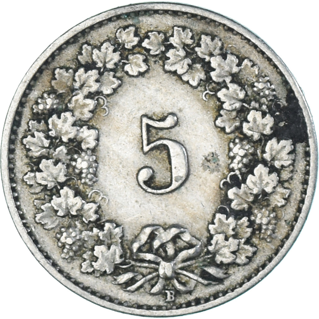 Coin, Switzerland, 5 Rappen, 1922