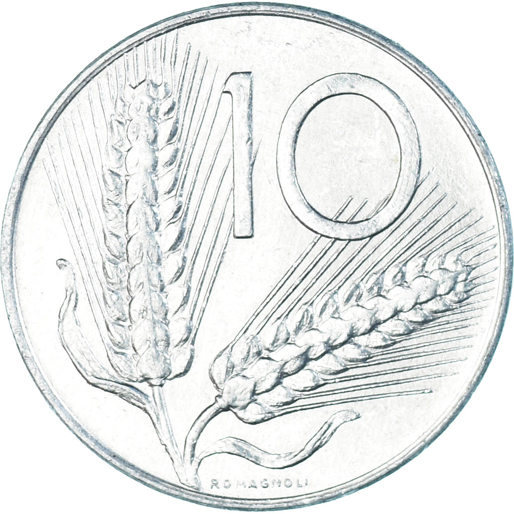 Coin, Italy, 10 Lire, 1977