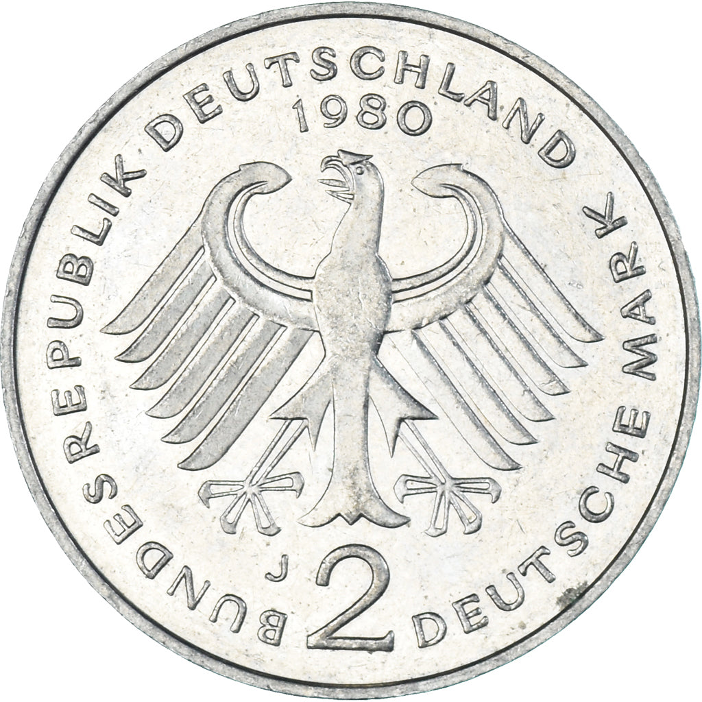 Coin, Germany, 2 Mark, 1980