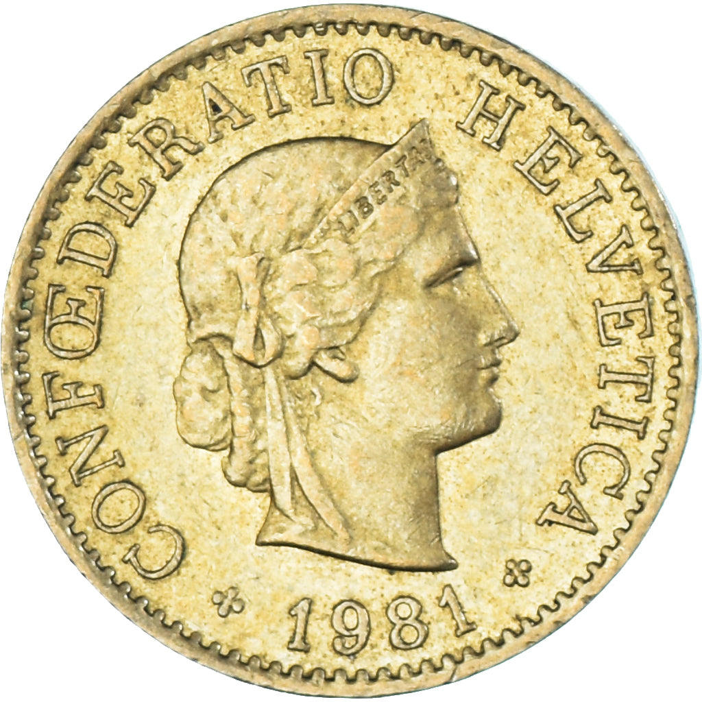 Monnaie, Suisse, 5 Rappen, 1981