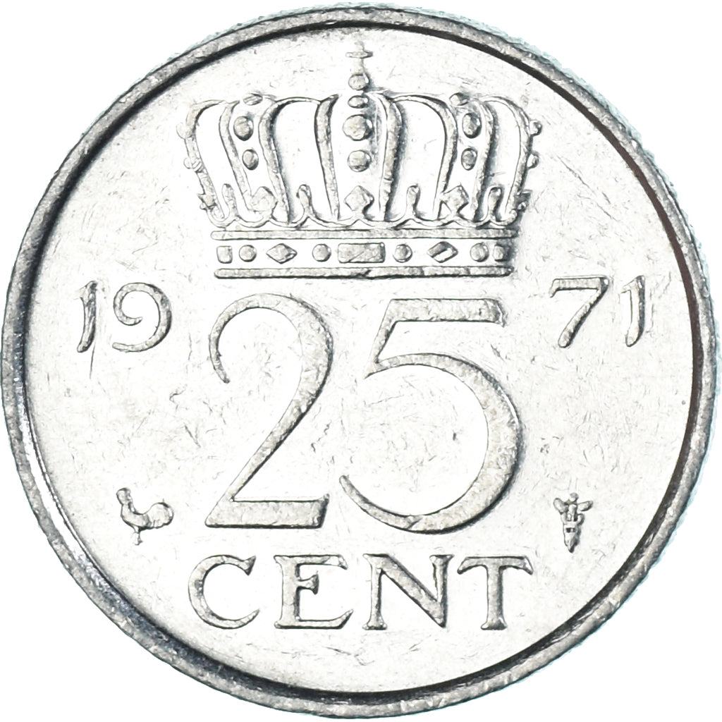 Moneta, Paesi Bassi, 25 Cents, 1971