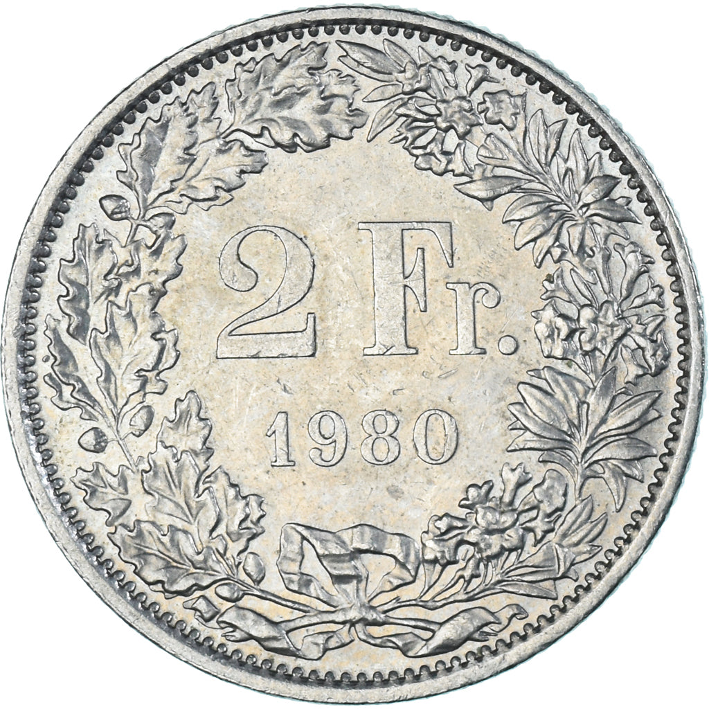 Coin, Switzerland, 2 Francs, 1980