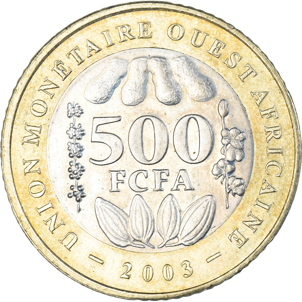 Moeda, África Ocidental, 500 Francs, 2003