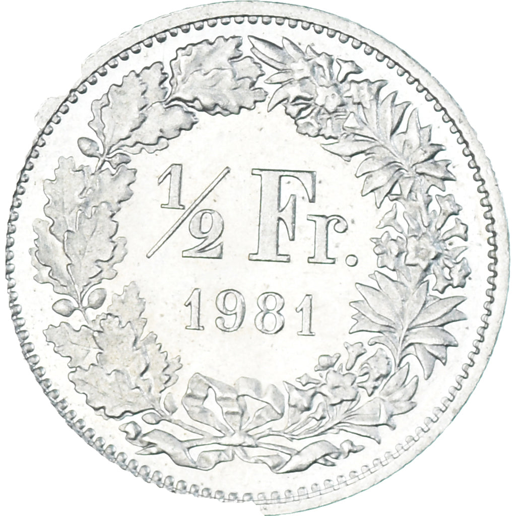Moneta, Szwajcaria, 1/2 Franc, 1981