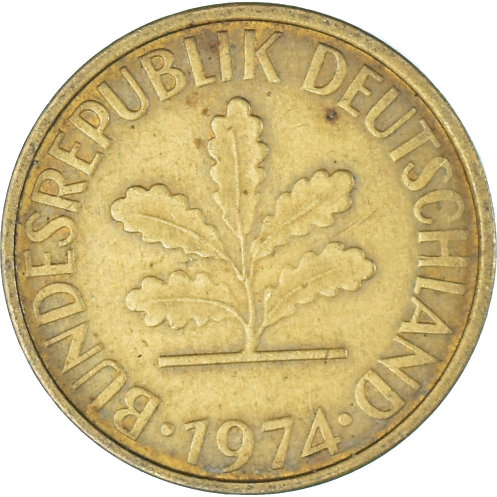 Moneta, Niemcy, 5 Pfennig, 1974