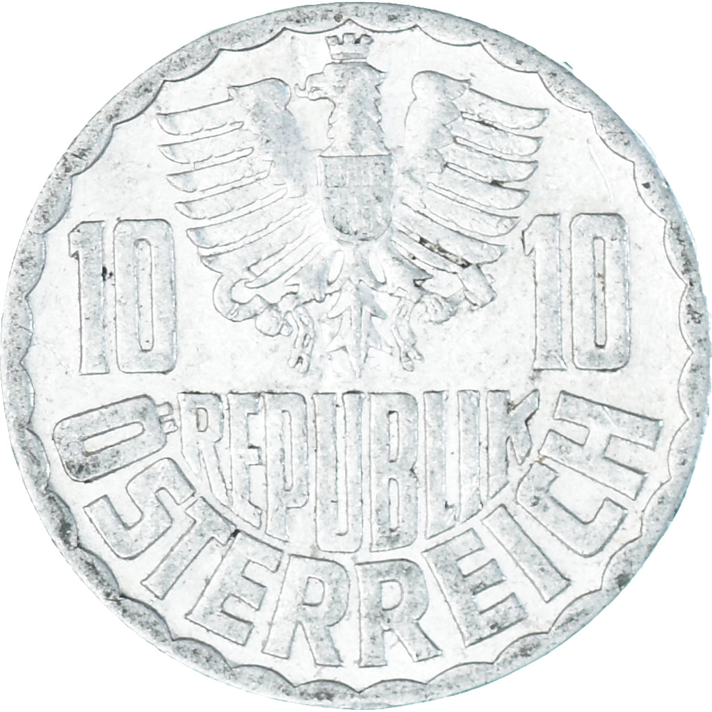 Moeda, Áustria, 10 Groschen, 1963