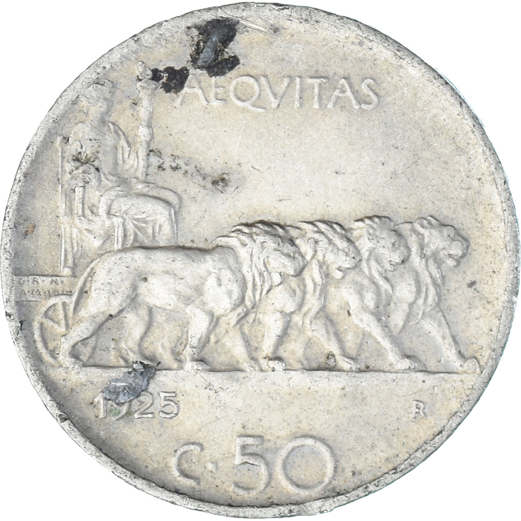 Moneta, Italia, 50 Centesimi, 1925