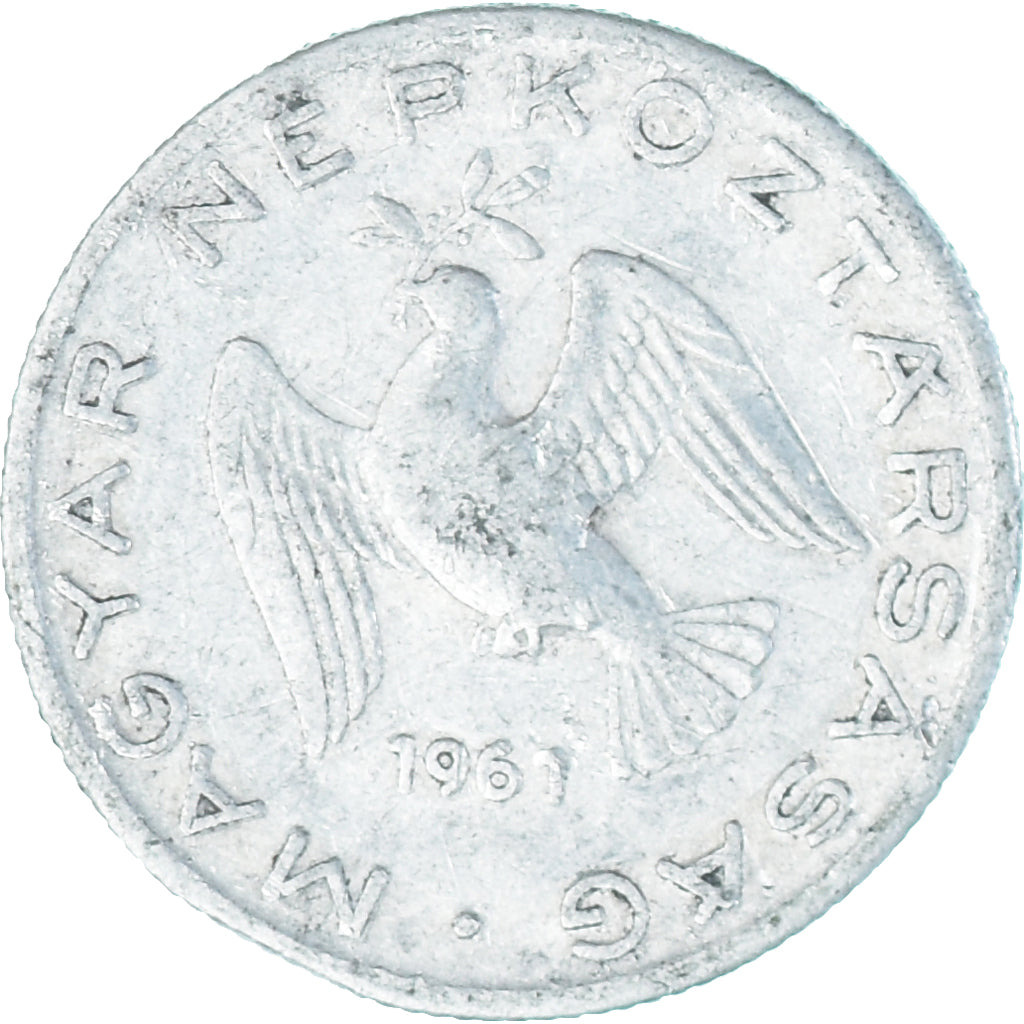 Monnaie, Hongrie, 10 Filler, 1961