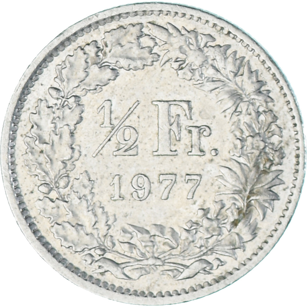 Moneta, Svizzera, 1/2 Franc, 1977