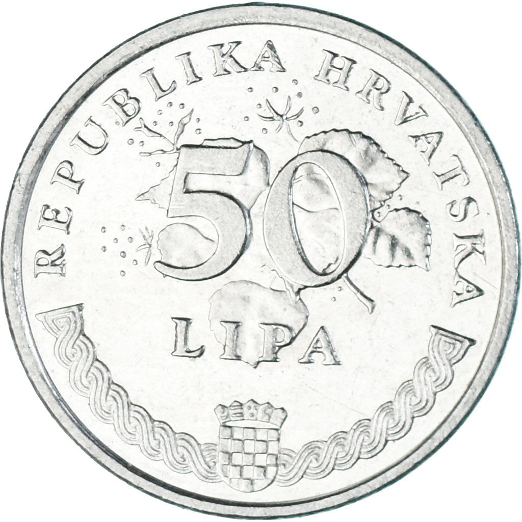 Moeda, Croácia, 50 Lipa, 2003