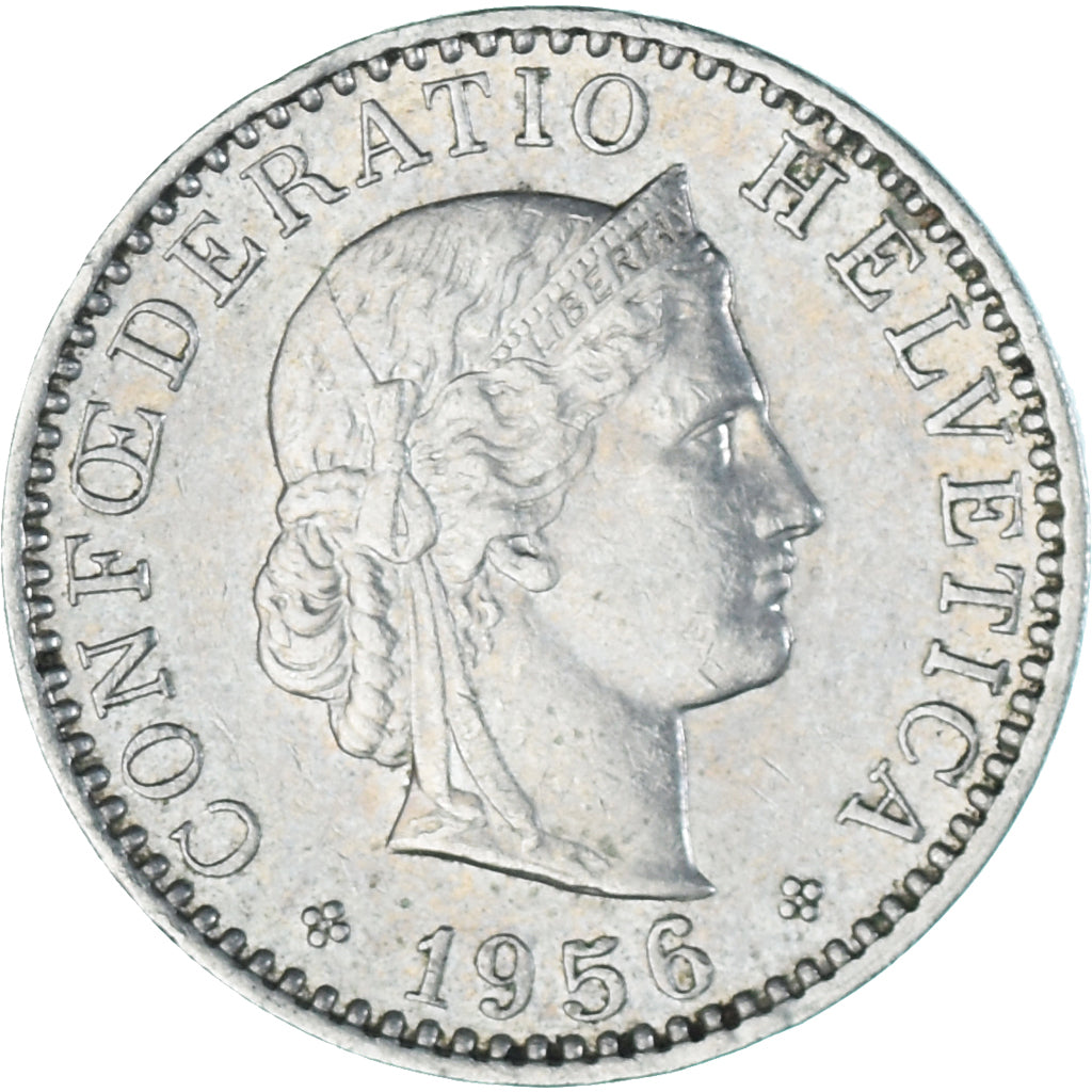 Moeda, Suíça, 20 Rappen, 1956