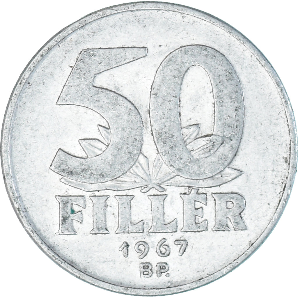 Moneta, Ungheria, 50 Fillér, 1967
