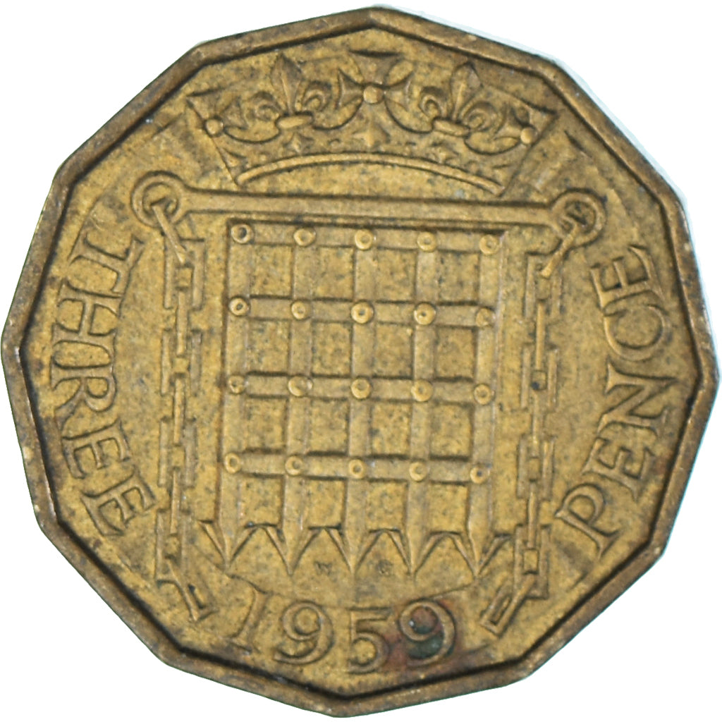 Moneta, Wielka Brytania, 3 Pence, 1959