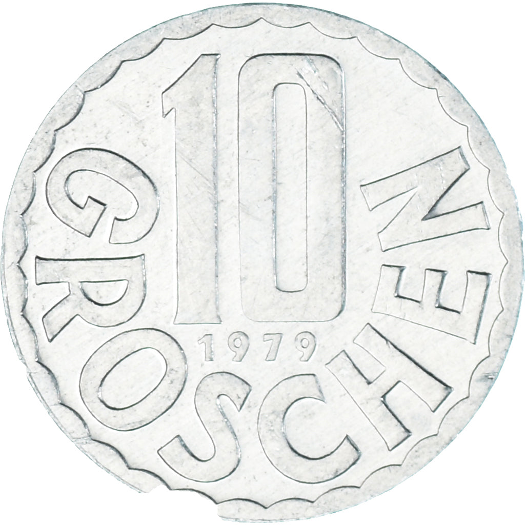 Moeda, Áustria, 10 Groschen, 1979