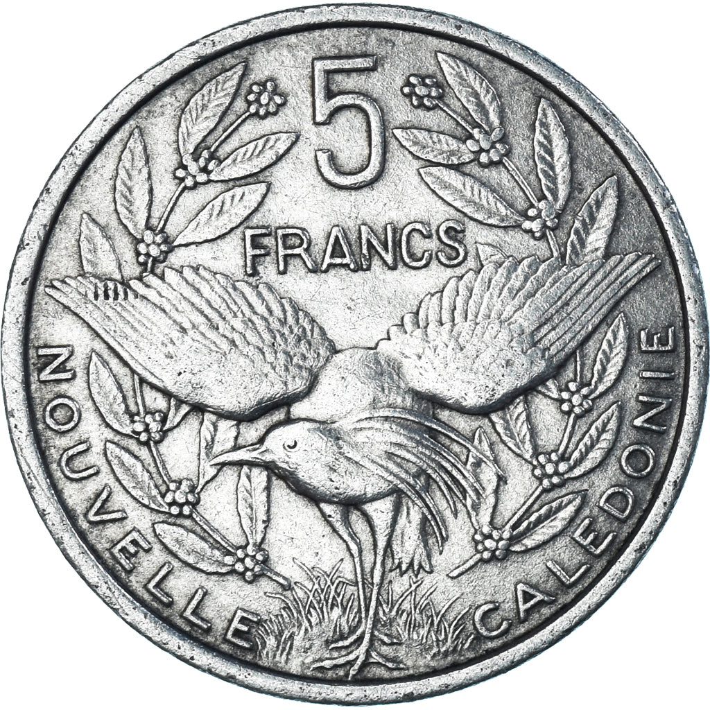 Moneda, Nueva Caledonia, 5 Francs, 1952