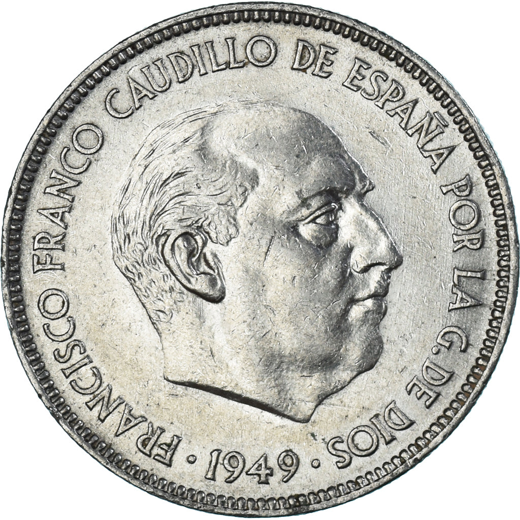 Coin, Spain, 5 Pesetas, 1949