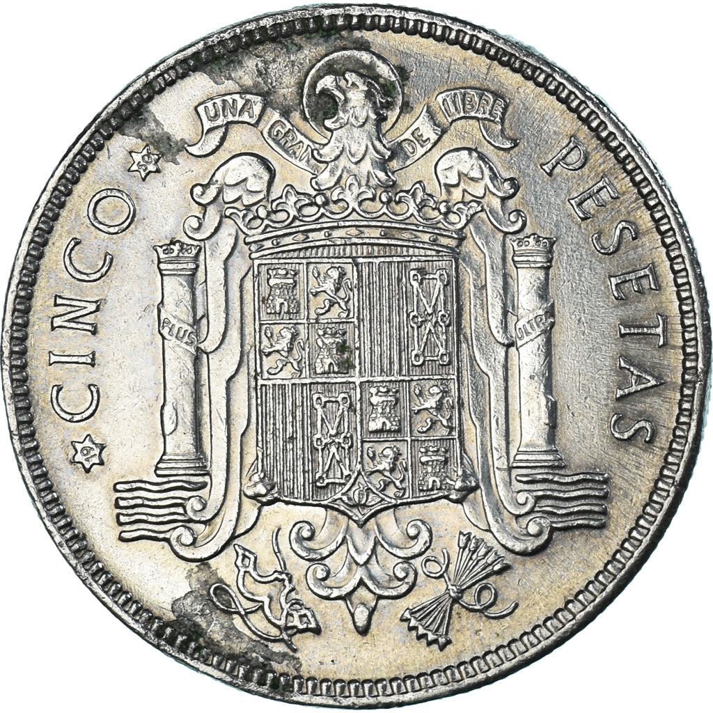 Coin, Spain, 5 Pesetas, 1949