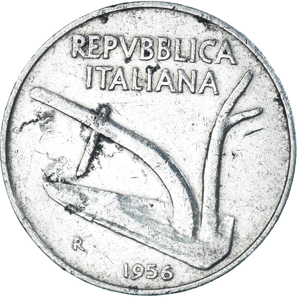 Coin, Italy, 10 Lire, 1956