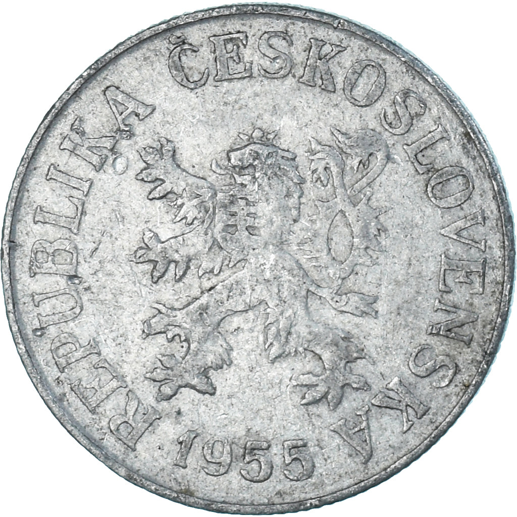 Moneda, Checoslovaquia, 10 Korun, 1955