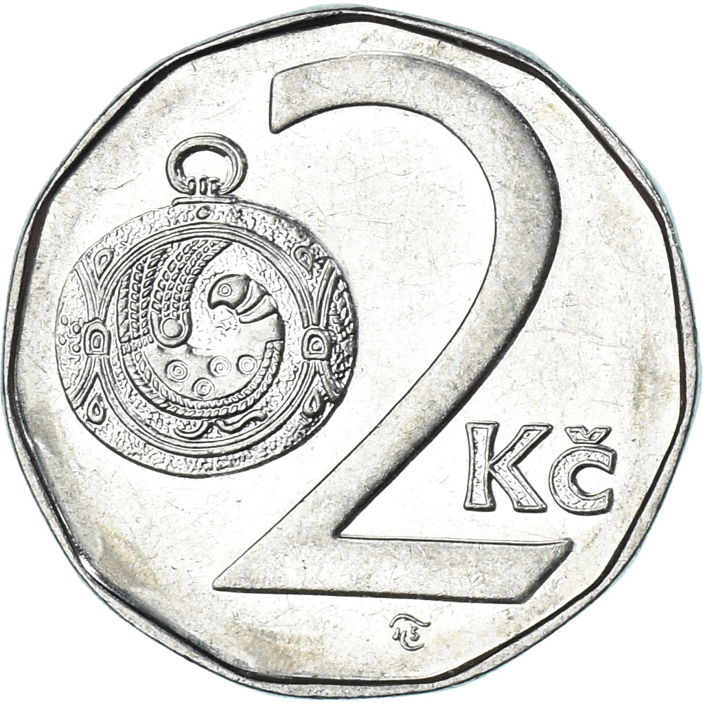 Moneda, República Checa, 2 Koruny, 1994