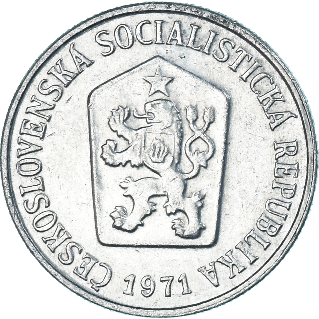Coin, Czechoslovakia, 10 Haleru, 1971