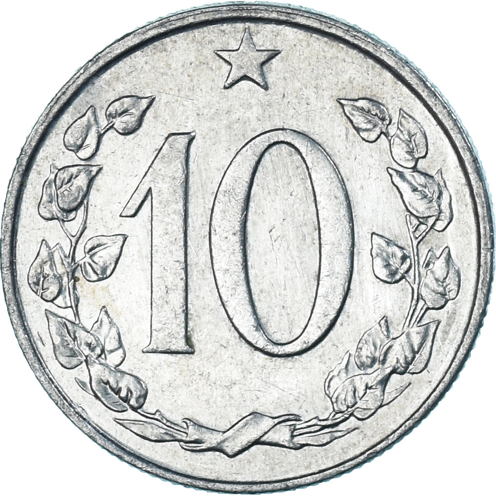 Coin, Czechoslovakia, 10 Haleru, 1971