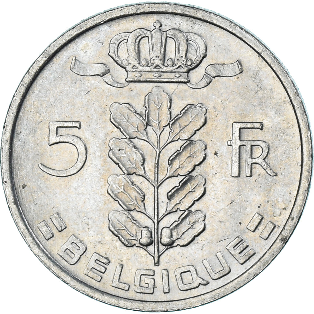Münze, Belgien, 5 Francs, 5 Frank, 1980