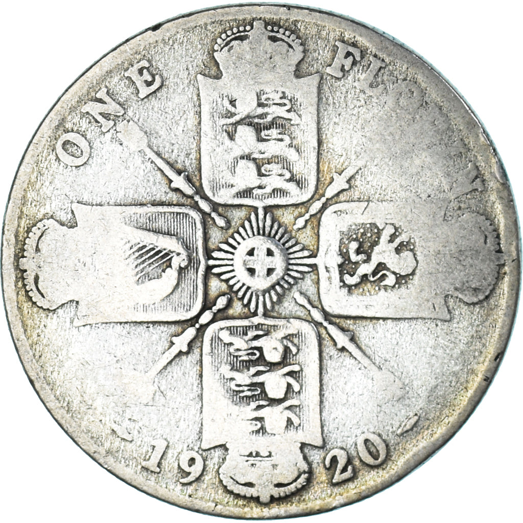Münze, Großbritannien, Florin, Two Shillings, 1920