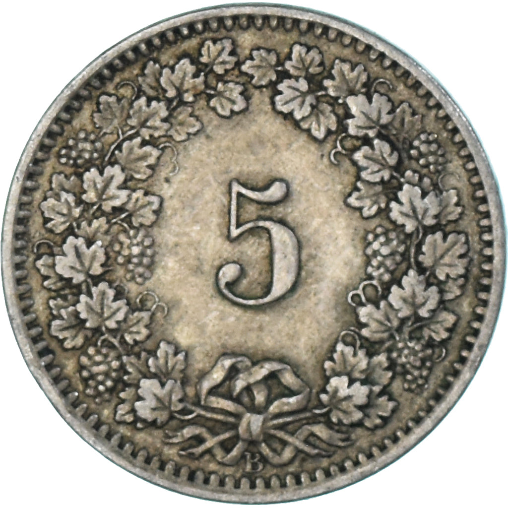 Münze, Schweiz, 5 Rappen, 1913