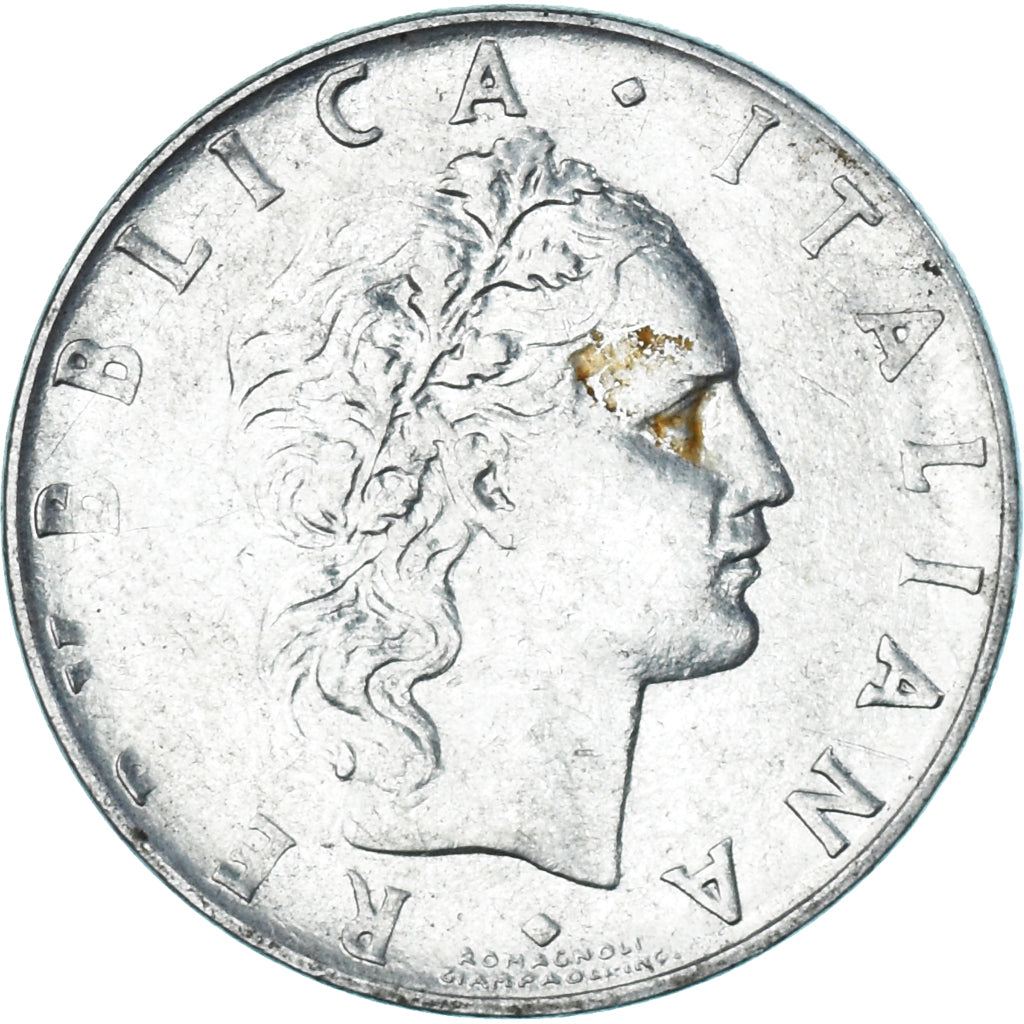 Münze, Italien, 50 Lire, 1964