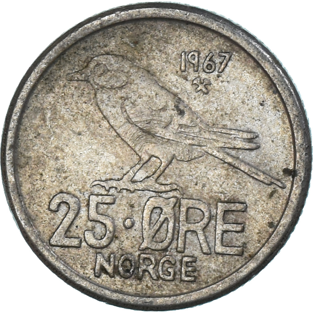 Coin, Norway, 25 Öre, 1967