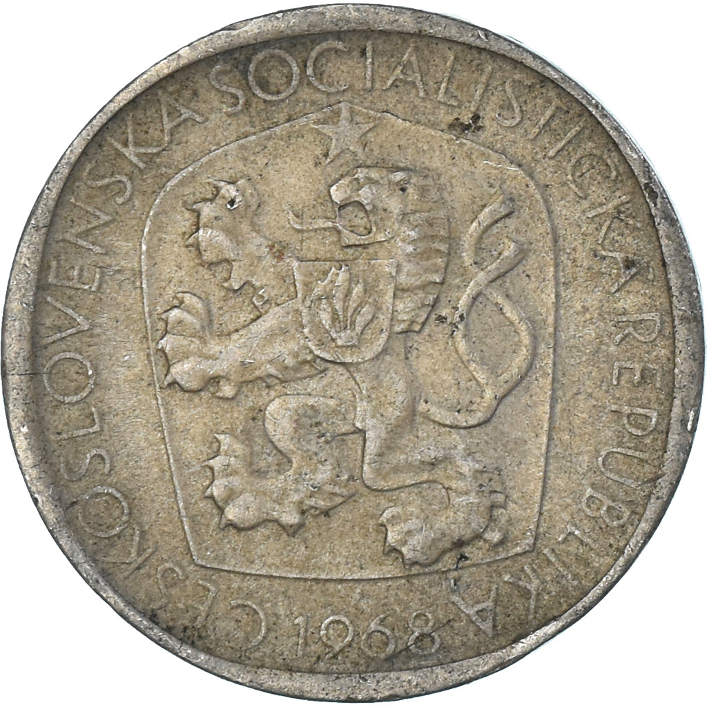 Moeda, Checoslováquia, 3 Koruny, 1968