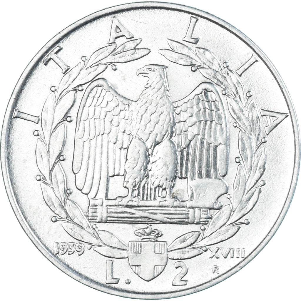 Coin, Italy, 2 Lire, 1939