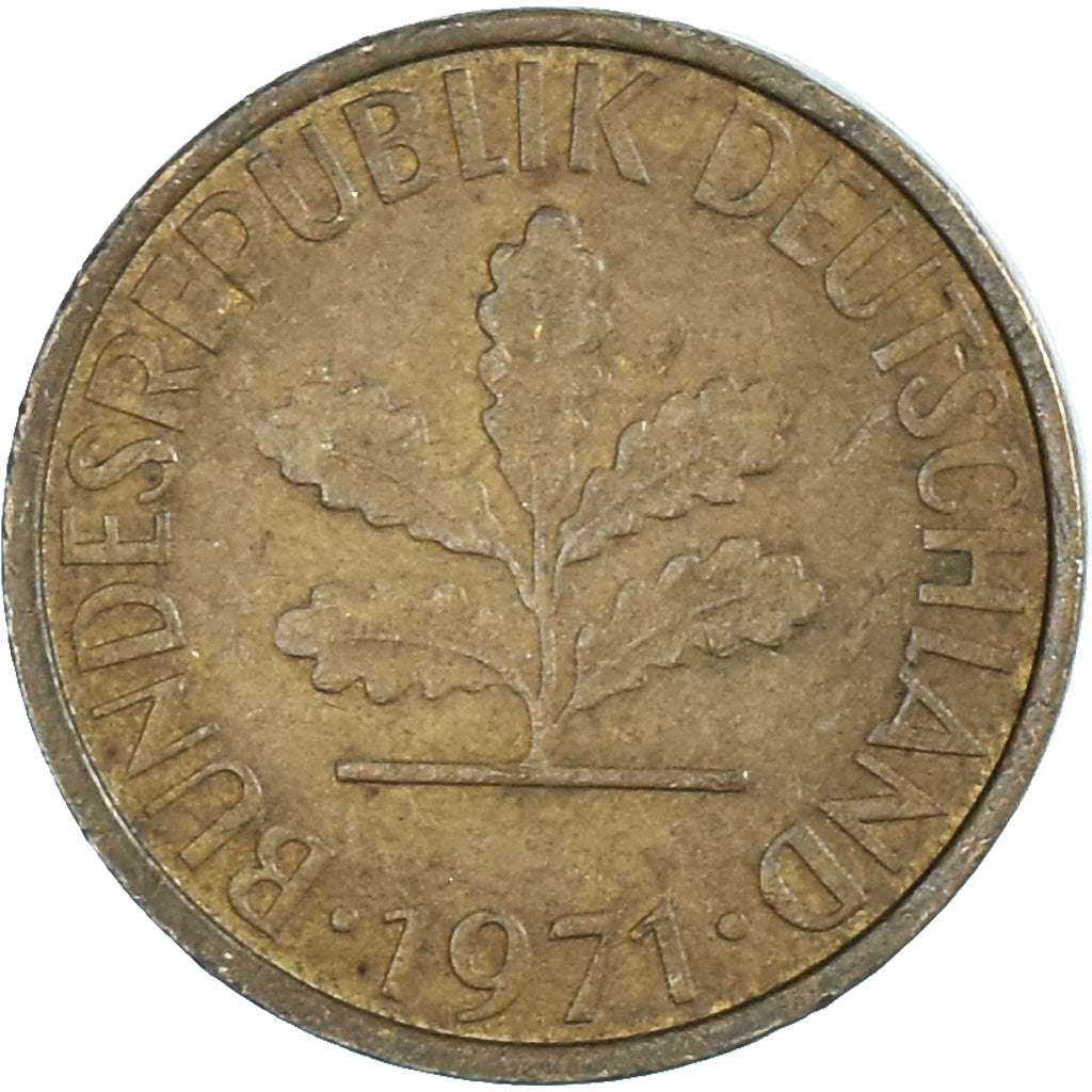 Moeda, Alemanha, 5 Pfennig, 1971