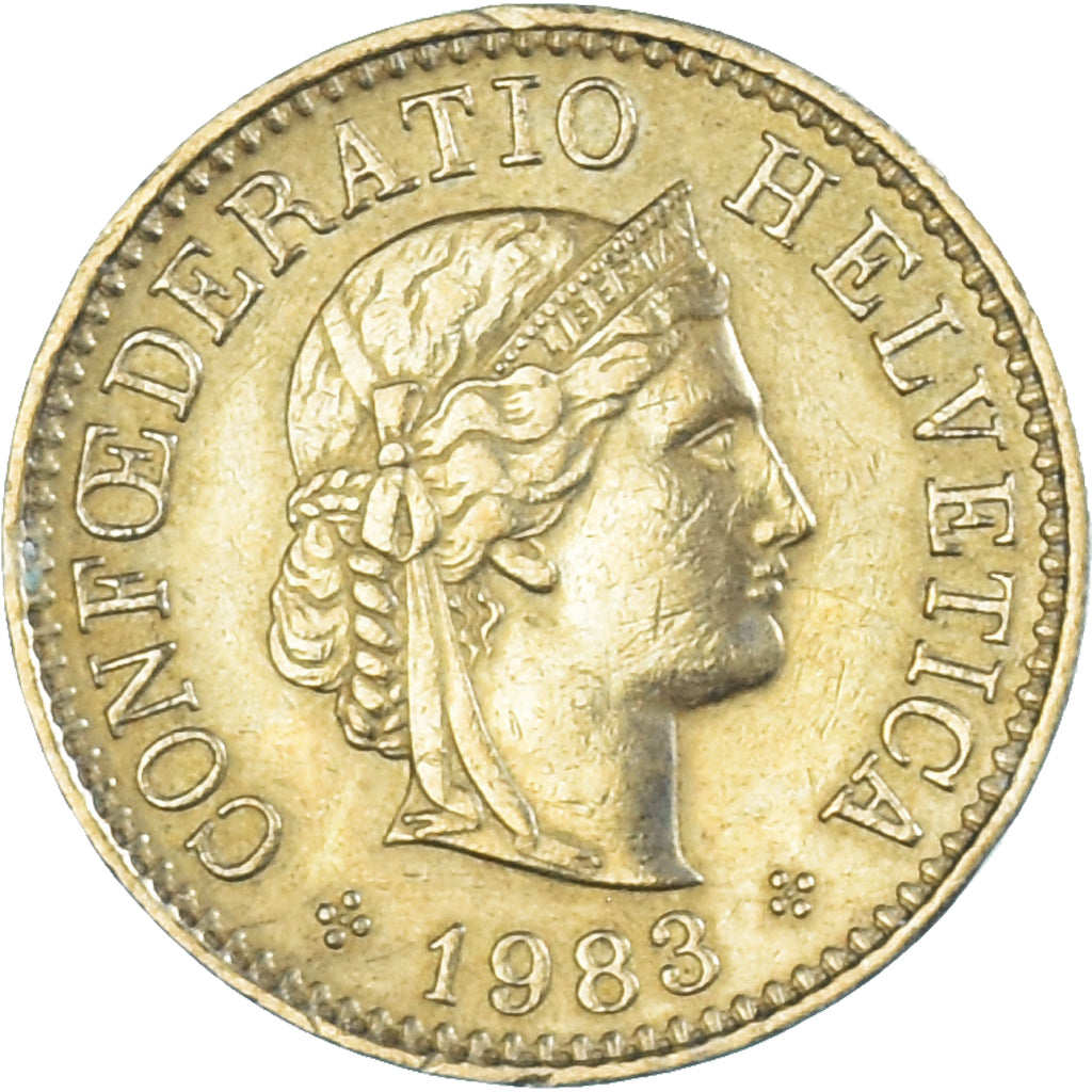 Münze, Schweiz, 5 Rappen, 1983