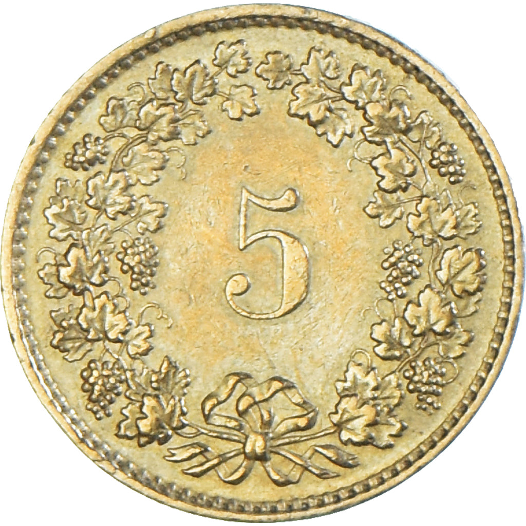 Münze, Schweiz, 5 Rappen, 1983