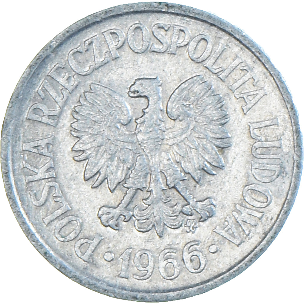 Moneta, Polonia, 10 Groszy, 1966