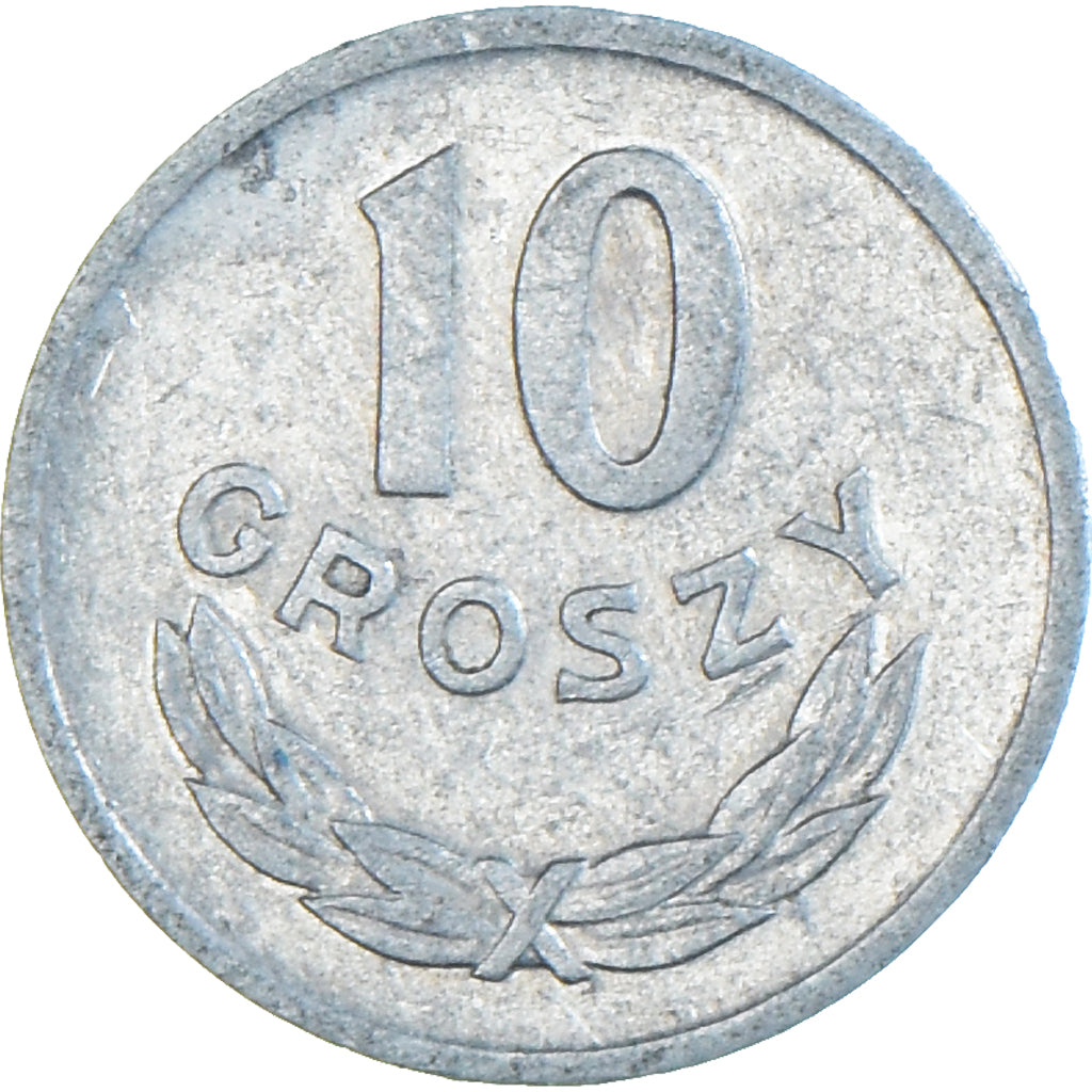 Moneta, Polonia, 10 Groszy, 1966